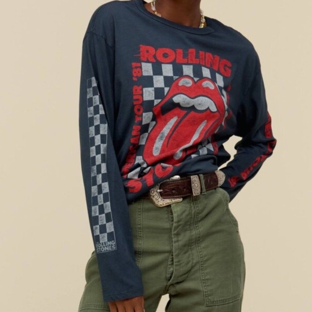 NWT DAYDREAMER ROLLING STONES AMERICAN TOUR TEE, BLACK, VARIOUS SIZES